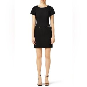Of Mercer Black Thompson Elegant Black Short Sleeve Dress